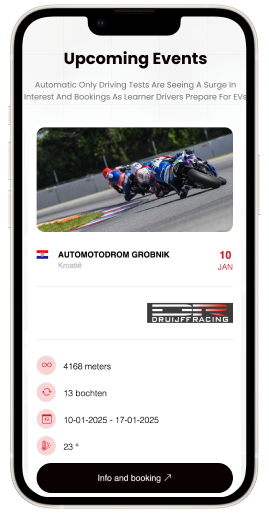 Trackdaysplanner mobile